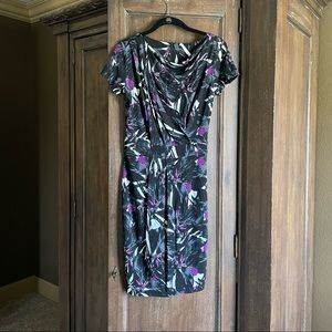 Hugo Boss Short-Sleeve Jersey Dress Geometric Print